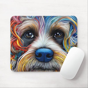 Cute Pop Art Terrier Mouse Pad
