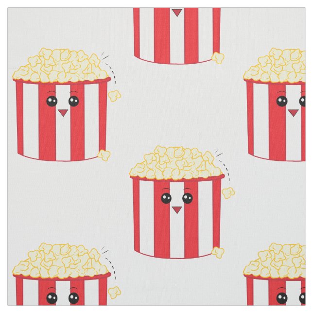Cute Popcorn Fabric (Swatch)