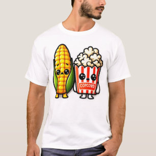 Cute Popcorn with Corn T-Shirt