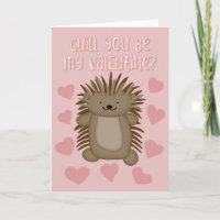 Cute Porcupine Quill You Be My Valentine
