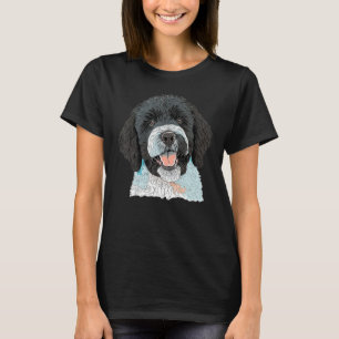 Cute Portie Dog on Portuguese Water Dog   T-Shirt