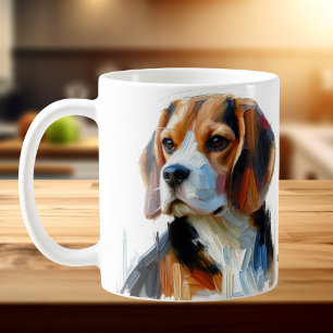 Cute Portrait Of Beagle Coffee Mug