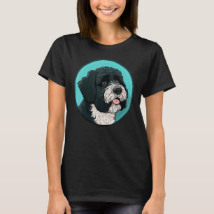 Cute Portuguese Water Dog on Portuguese Water Dog  T-Shirt