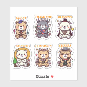 Cute Positive Bear-6 Designs