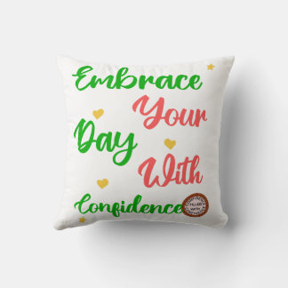 Cute positive motivational gift for all cushion