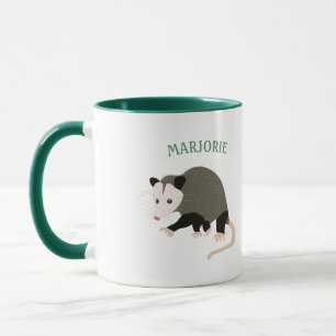 Cute Possum Illustration Personalised Mug