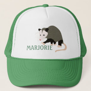 Cute Possum Illustration Personalised Trucker Hat
