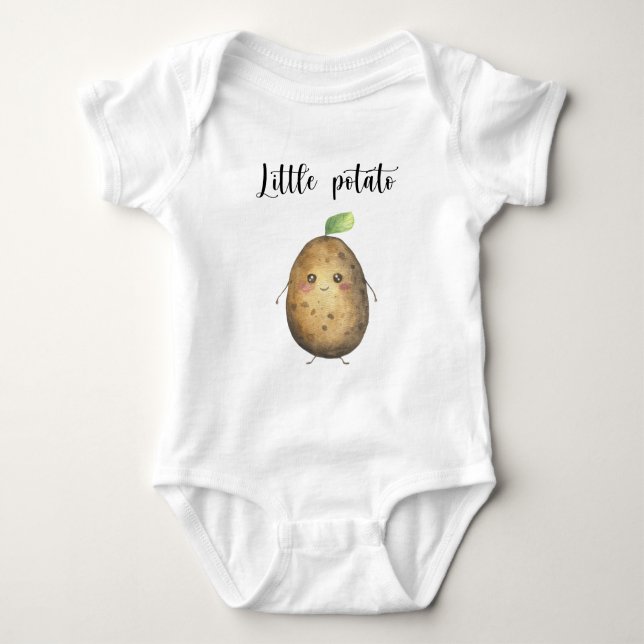 Cute potato Baby Shower Baby Bodysuit (Front)