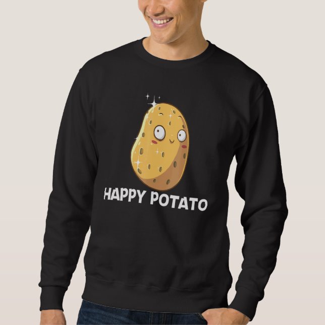 Cute Potato For Men Women Vegetable Baked Potato Sweatshirt (Front)