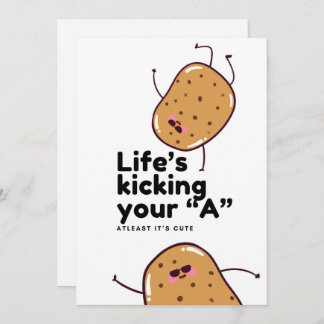 Cute Potato Invitation Card