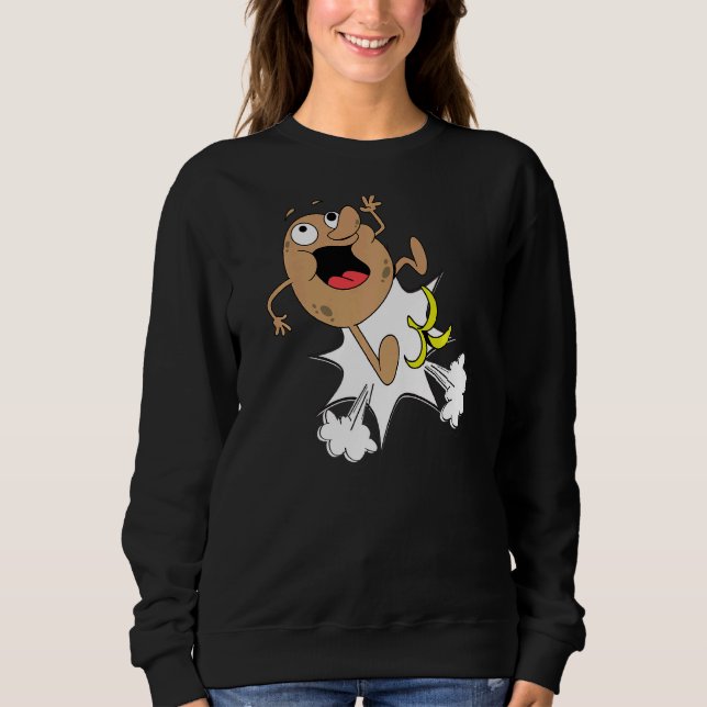 Cute Potato Slipping Sweatshirt (Front)