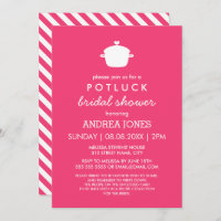 Cute Potluck Bridal Shower | Hot Pink White