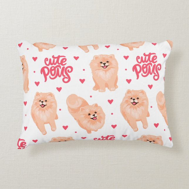 Cute pous decorative cushion (Front)