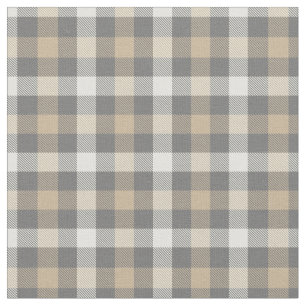 Cute practical colours scottish plaid modern grey fabric