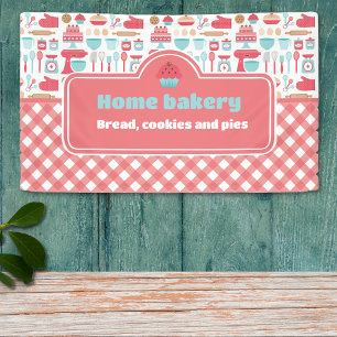 Cute & Practical Custom Home Bakery Baking Design Banner