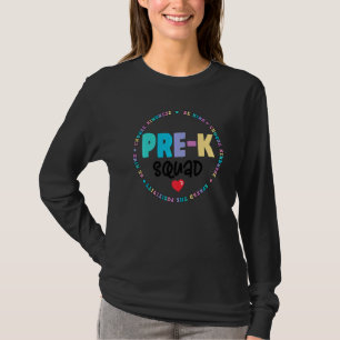 Cute Pre K Squad School Admin Appreciation Back To T-Shirt