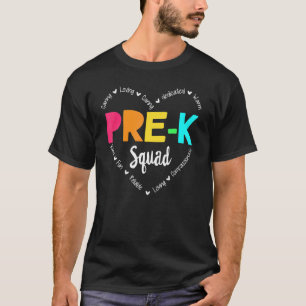 Cute Pre K Squad School Admin Appreciation Back To T-Shirt