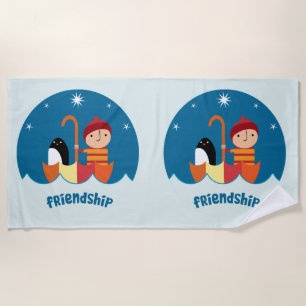 Cute Pre School K Lost And Found Friendship Beach Towel