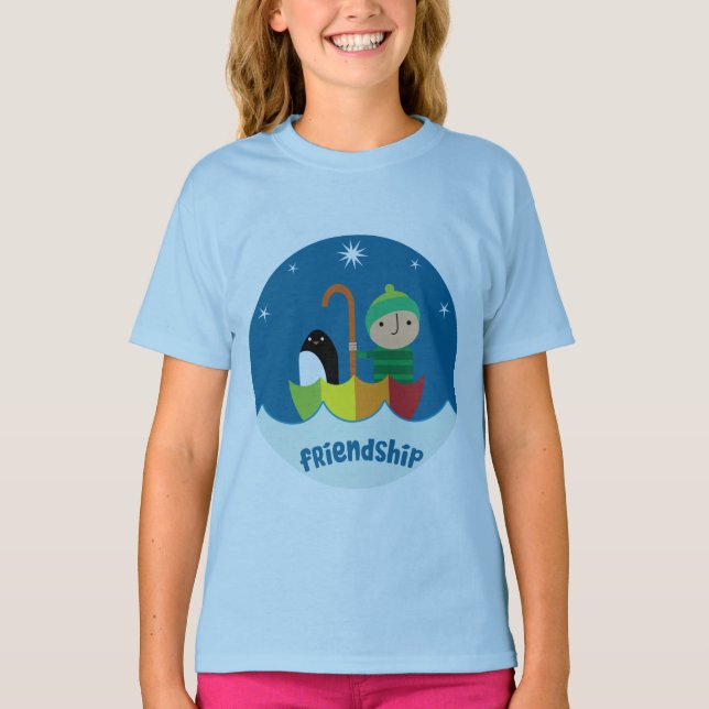 Cute Pre School K Lost And Found Friendship T-Shirt (Front)