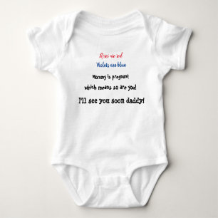 Cute Pregnancy Announcement Baby Bodysuit