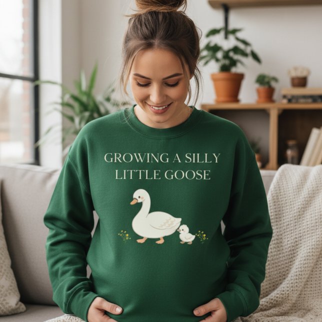 cute pregnancy sweatshirt Growing a Silly Little  (Creator Uploaded)
