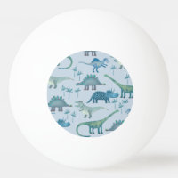 Cute Prehistoric Blue Dinosaur Pattern