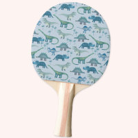 Cute Prehistoric Blue Dinosaur Pattern