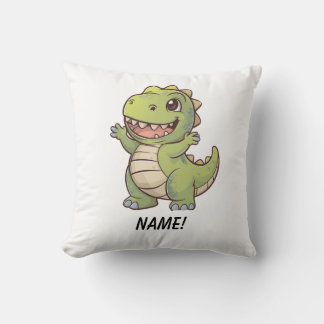 Cute prehistoric dinosaur cartoon t rex cushion
