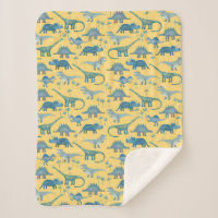 Cute Prehistoric Dinosaur Pattern Yellow