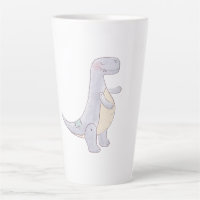 Cute Prehistoric Dinosaur Toy Watercolor