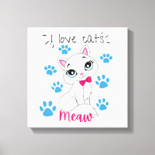 Cute Premium Wrapped Canvas (12"×12 Standard Size)