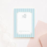 Cute Preppy Baby Stroller Advice Card