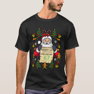 Cute Preppy Christmas,reindeer Brushstrokes Funny  T-Shirt