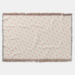 cute preppy esthetic pink lightning bolt throw blanket