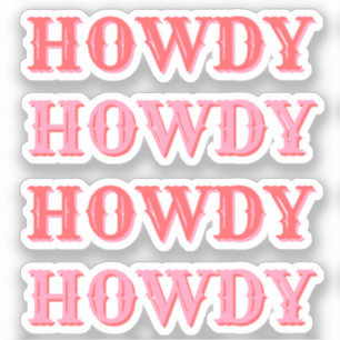 Cute Preppy Girly Howdy Pink 