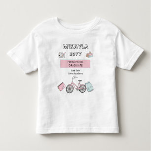 Cute Preschool Graduation Name   Year   School Toddler T-Shirt