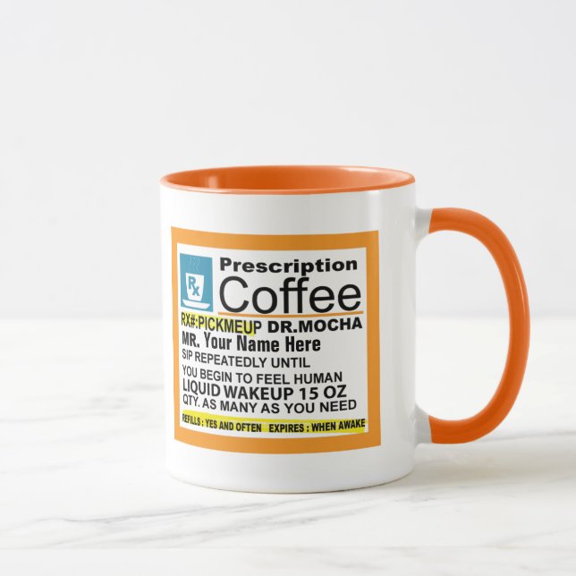 Cute Prescription Coffee Mug (Right)