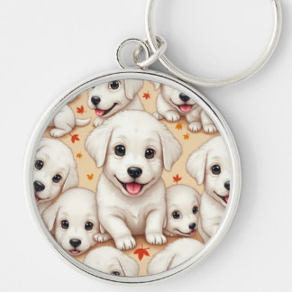 cute pretty adorable puppies  key ring