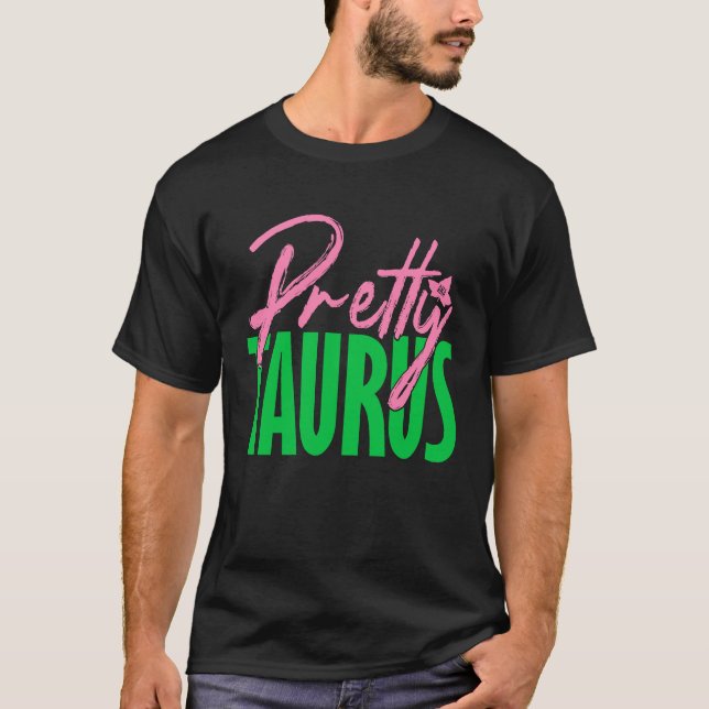 Cute pretty taurus zodiac signs aka T-Shirt (Front)