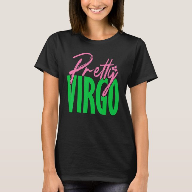 Cute pretty virgo zodiac signs aka T-Shirt (Front)