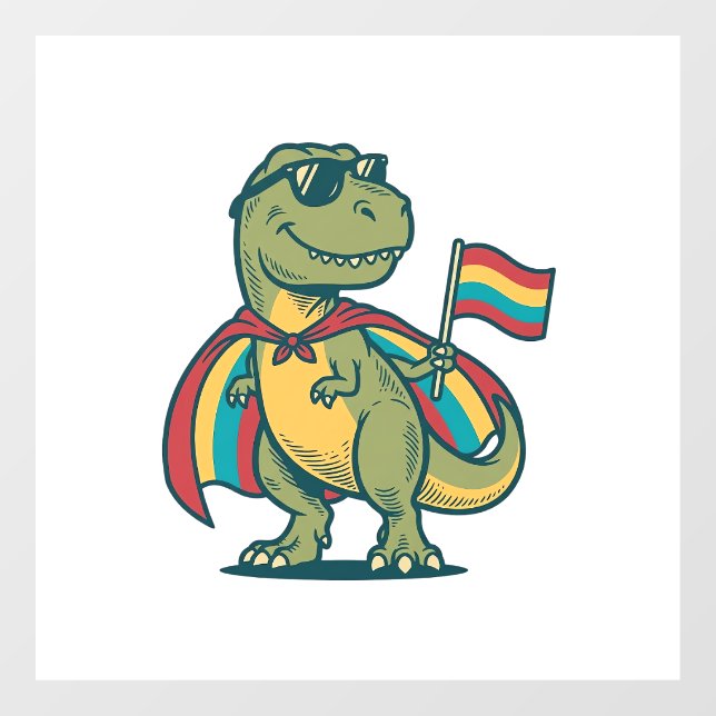 Cute Pride Dinosaur Vector Shirt Design_1 (Sheet)