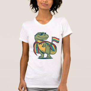 Cute Pride Dinosaur Vector Shirt Design_1