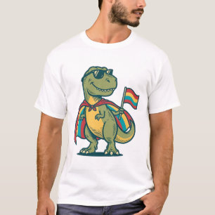 Cute Pride Dinosaur Vector Shirt Design_1