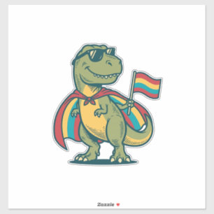 Cute Pride Dinosaur Vector Shirt Design_1