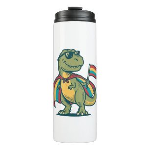 Cute Pride Dinosaur Vector Shirt Design_1 Thermal Tumbler