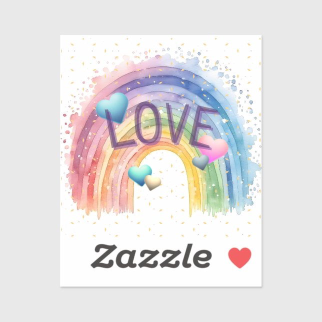 Cute Pride & Positivity Love Sticker (Sheet)