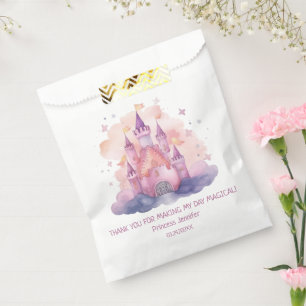 Cute Princess Castle Girl Birthday Party Favour Bags
