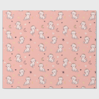 Cute Princess Cat Wrapping Paper