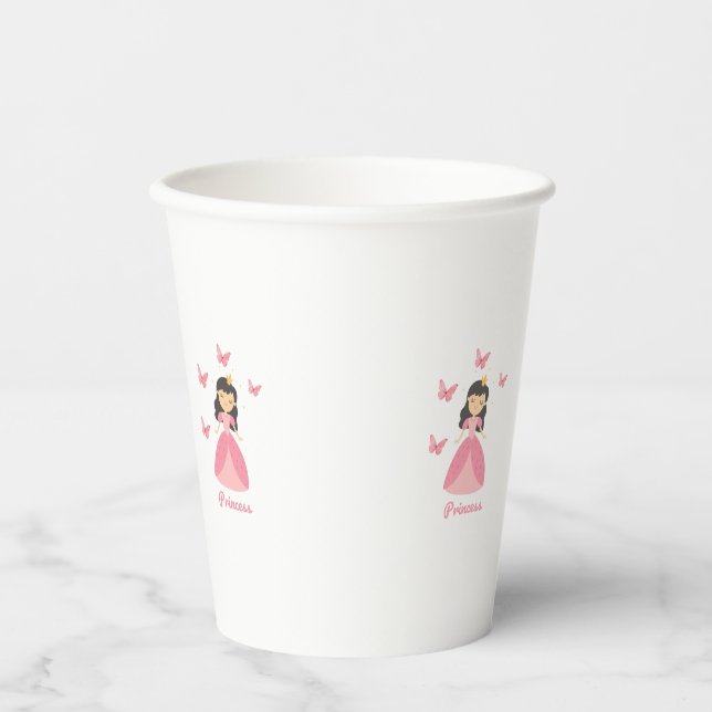 Cute Princess Coffee Mug Paper Cups (Front)