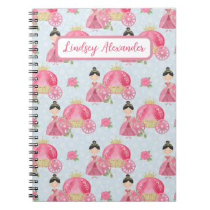 Cute Princess Personalised Notebook